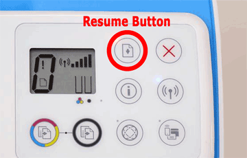 Resume-button